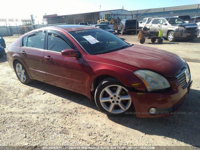 1N4BA41E55C876033 - 2005 NISSAN MAXIMA SE/SL RED photo 1