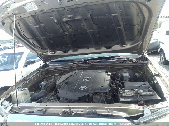 3TMJU62N67M048369 - 2007 TOYOTA TACOMA DOUBLE CAB PRERUNNER GOLD photo 10