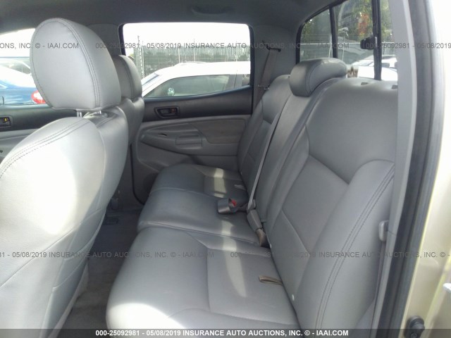 3TMJU62N67M048369 - 2007 TOYOTA TACOMA DOUBLE CAB PRERUNNER GOLD photo 8