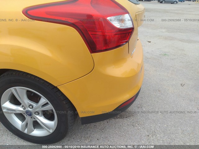 1FAHP3K20CL123787 - 2012 FORD FOCUS SE YELLOW photo 6