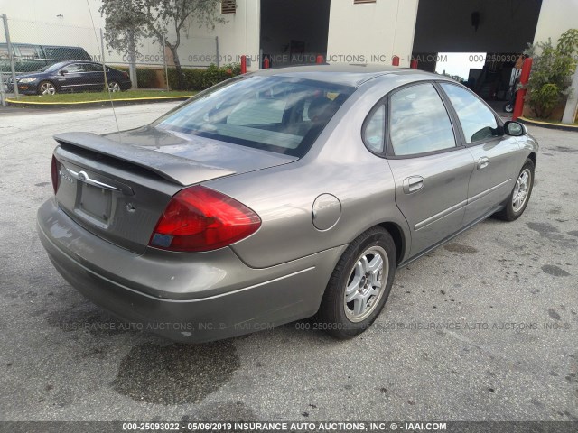 1FAFP55293G229453 - 2003 FORD TAURUS SES GRAY photo 4