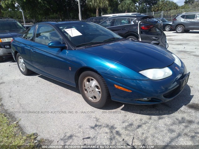 1G8ZY12722Z161863 - 2002 SATURN SC2 BLUE photo 1