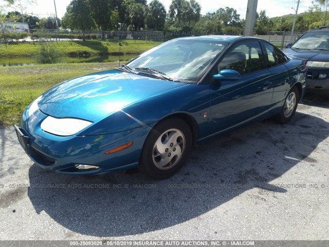 1G8ZY12722Z161863 - 2002 SATURN SC2 BLUE photo 2