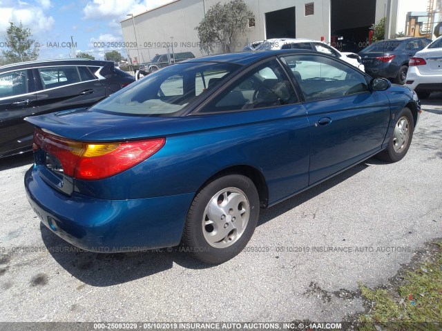 1G8ZY12722Z161863 - 2002 SATURN SC2 BLUE photo 4