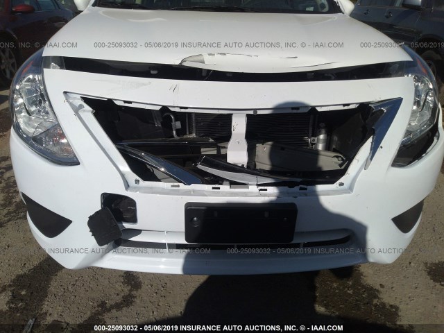 3N1CN7AP0KL852358 - 2019 NISSAN VERSA S/S PLUS/SV WHITE photo 6