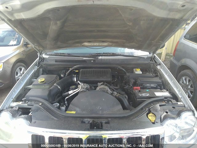 1J4HR48NX5C731891 - 2005 JEEP GRAND CHEROKEE LAREDO/COLUMBIA/FREEDOM 银色 照片 10