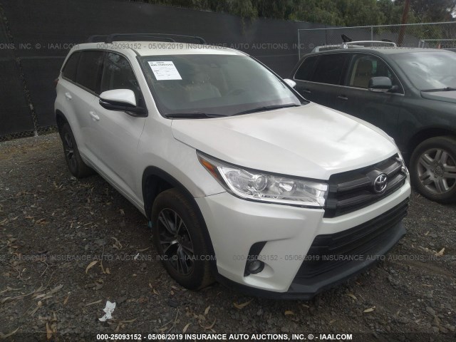 5TDZARFH9HS024506 - 2017 TOYOTA HIGHLANDER LE WHITE photo 1