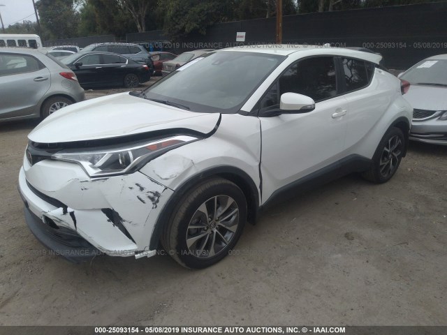 NMTKHMBX9JR031750 - 2018 TOYOTA C-HR XLE/XLE PREMIUM WHITE photo 2