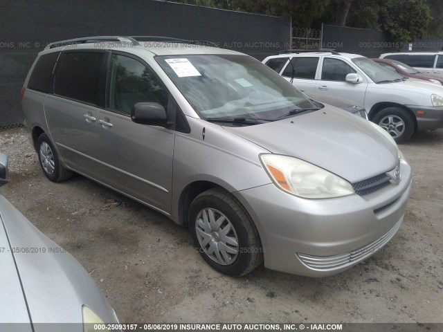 5TDZA23C94S107850 - 2004 TOYOTA SIENNA CE/LE GRAY photo 1