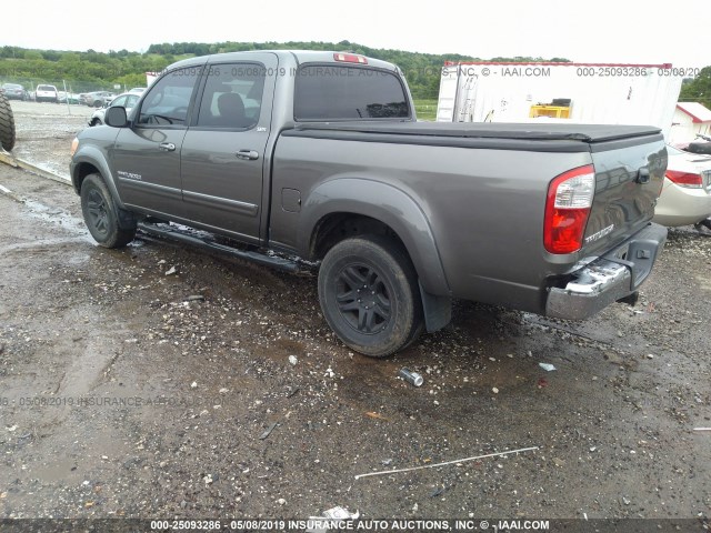 5TBET34156S533154 - 2006 TOYOTA TUNDRA DOUBLE CAB SR5 GRAY photo 3