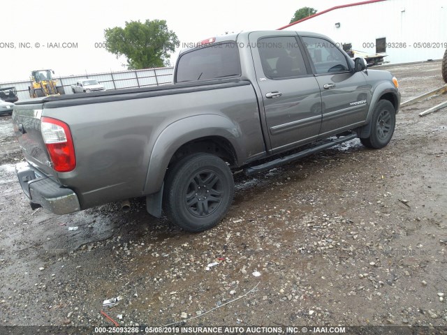 5TBET34156S533154 - 2006 TOYOTA TUNDRA DOUBLE CAB SR5 GRAY photo 4