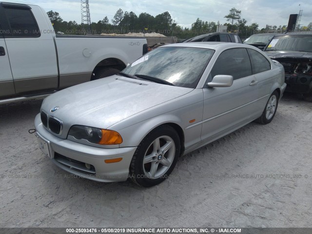 WBABN33413PG61364 - 2003 BMW 325 CI SILVER photo 2