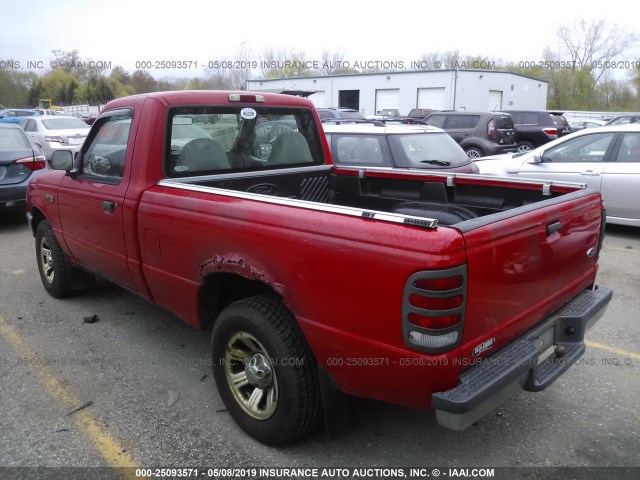1FTYR10C2YPA92207 - 2000 FORD RANGER RED photo 3
