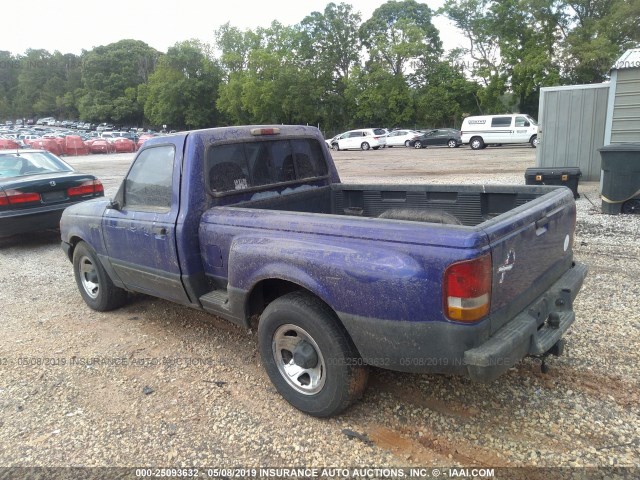 1FTCR10X1SPA86693 - 1995 FORD RANGER PURPLE photo 3