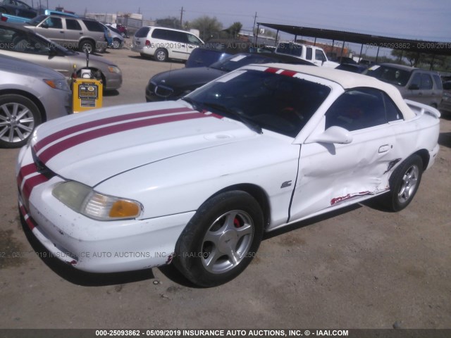 1FALP45T4SF114074 - 1995 FORD MUSTANG GT/GTS WHITE photo 2