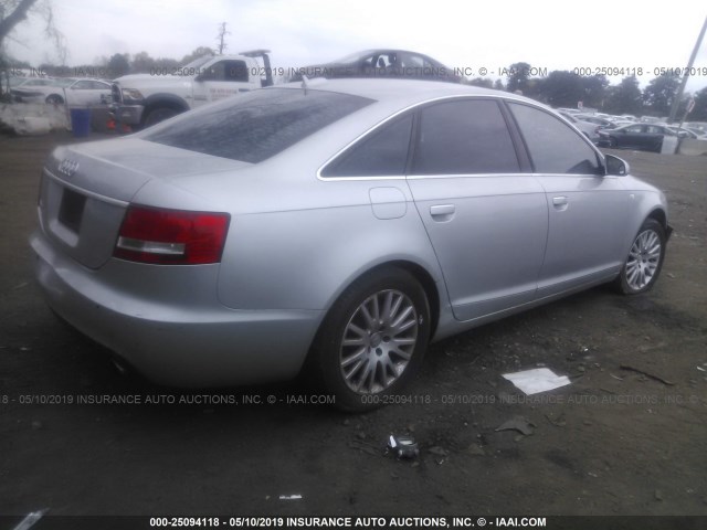 WAUDH74F86N090024 - 2006 AUDI A6 3.2 QUATTRO SILVER photo 4