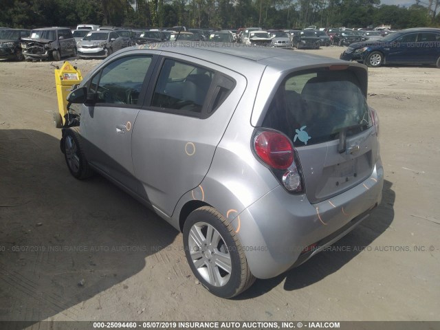 KL8CD6S91FC717751 - 2015 CHEVROLET SPARK 1LT SILVER photo 3