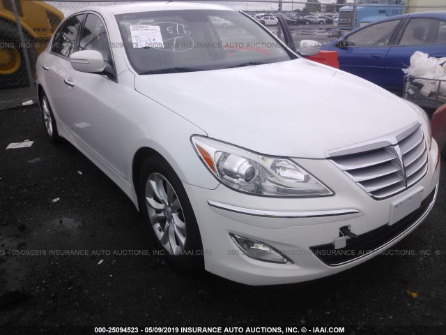 KMHGC4DD4DU235702 - 2013 HYUNDAI GENESIS 3.8L WHITE photo 1