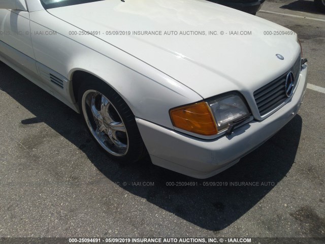 WDBFA67EXRF096899 - 1994 MERCEDES-BENZ SL 500 WHITE photo 6