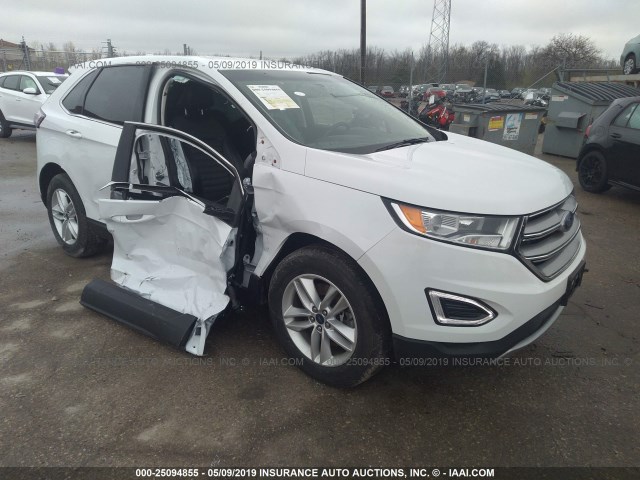 2FMPK4J98HBB75146 - 2017 FORD EDGE SEL WHITE photo 1