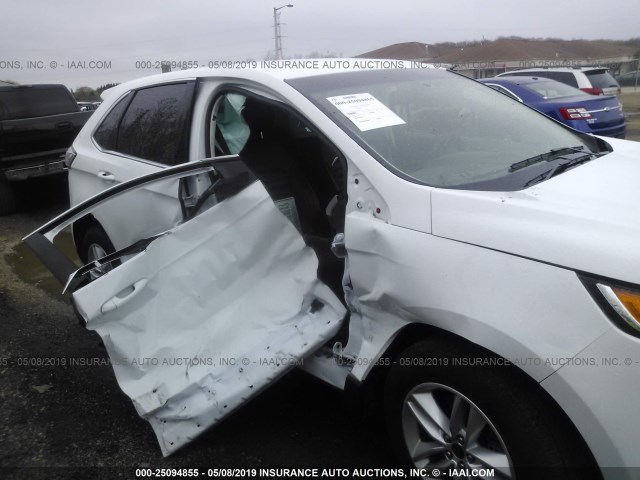 2FMPK4J98HBB75146 - 2017 FORD EDGE SEL WHITE photo 6