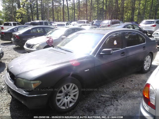 WBAGN63412DR05180 - 2002 BMW 745 LI GRAY photo 2