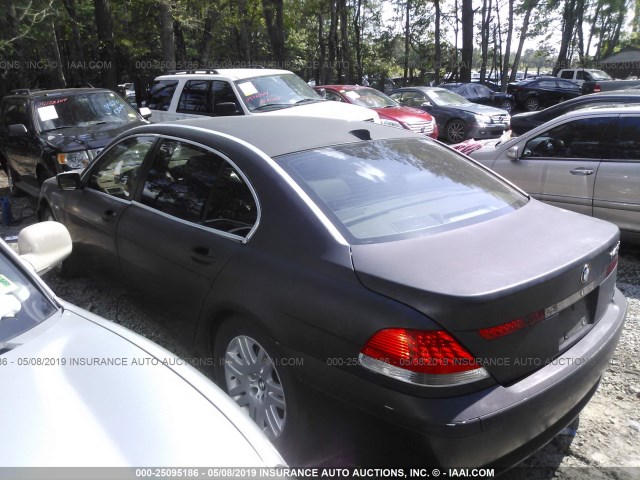 WBAGN63412DR05180 - 2002 BMW 745 LI GRAY photo 3