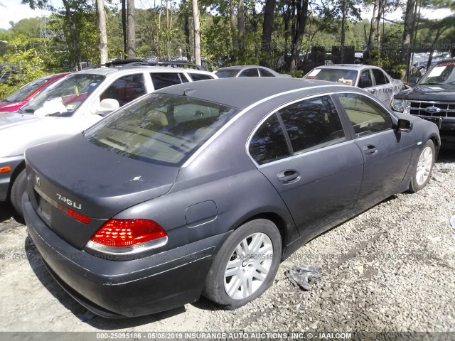 WBAGN63412DR05180 - 2002 BMW 745 LI GRAY photo 4