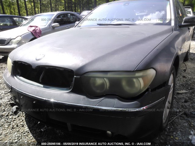 WBAGN63412DR05180 - 2002 BMW 745 LI GRAY photo 6