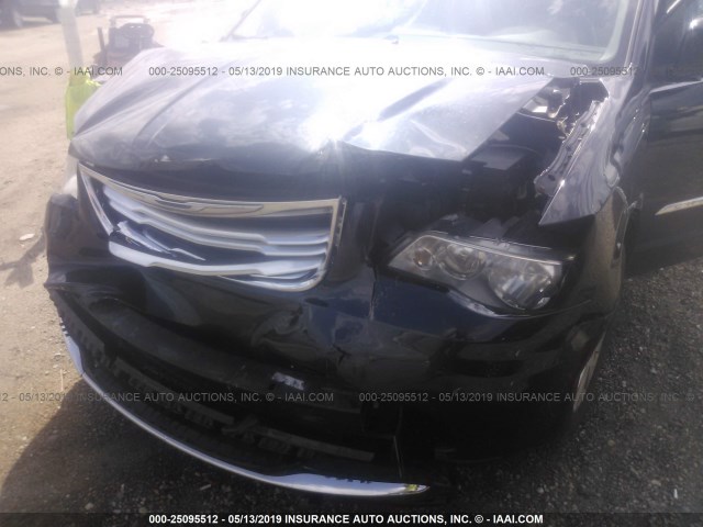 2C4RC1BGXDR706872 - 2013 CHRYSLER TOWN & COUNTRY TOURING BLACK photo 6