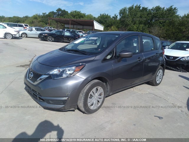 3N1CE2CP3JL352239 - 2018 NISSAN VERSA NOTE S/S PLUS/SV/SL/SR GRAY photo 2