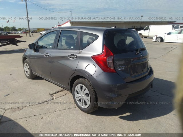 3N1CE2CP3JL352239 - 2018 NISSAN VERSA NOTE S/S PLUS/SV/SL/SR GRAY photo 3