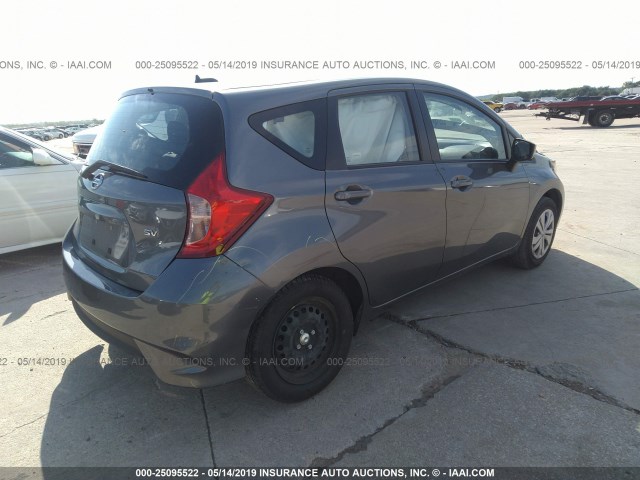 3N1CE2CP3JL352239 - 2018 NISSAN VERSA NOTE S/S PLUS/SV/SL/SR GRAY photo 4