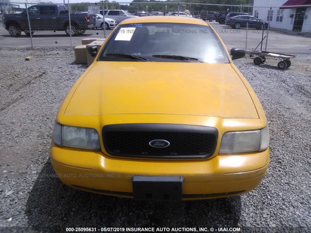 2FABP7AVXBX144544 - 2011 FORD CROWN VICTORIA S YELLOW photo 6