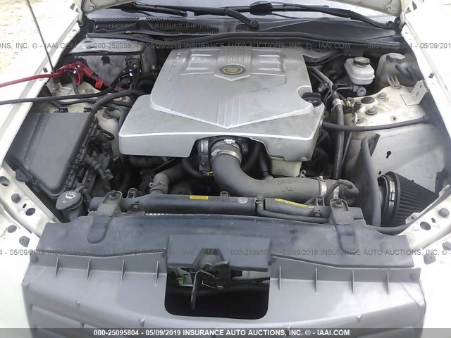 1G6DP567450158205 - 2005 CADILLAC CTS HI FEATURE V6 WHITE photo 10