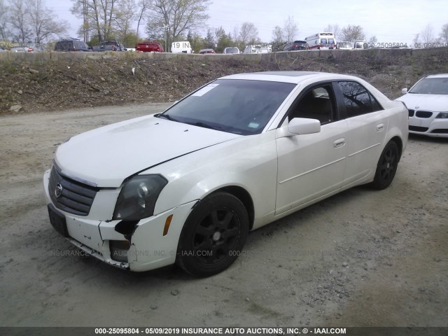 1G6DP567450158205 - 2005 CADILLAC CTS HI FEATURE V6 WHITE photo 2