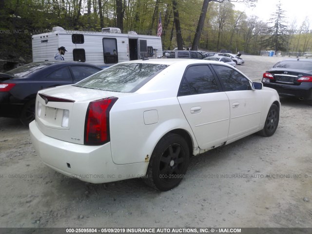 1G6DP567450158205 - 2005 CADILLAC CTS HI FEATURE V6 WHITE photo 4