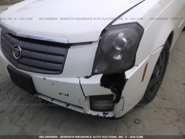 1G6DP567450158205 - 2005 CADILLAC CTS HI FEATURE V6 WHITE photo 6