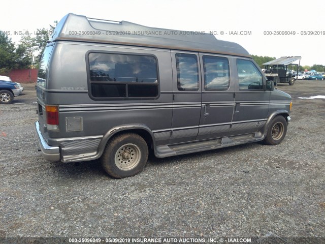 1FDEE14N3RHA61825 - 1994 FORD ECONOLINE E150 VAN GRAY photo 4