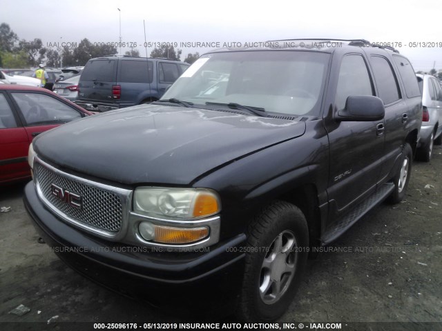 1GKEK63U71J295986 - 2001 GMC DENALI BLACK photo 2