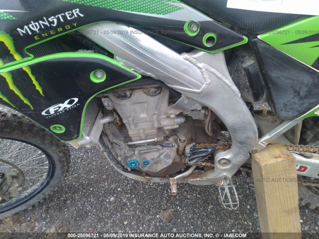 JKAKXGDC36A008916 - 2006 KAWASAKI KX450 D6F GREEN photo 9