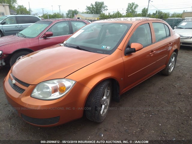 1G1AL55F867603163 - 2006 CHEVROLET COBALT LT ORANGE photo 2