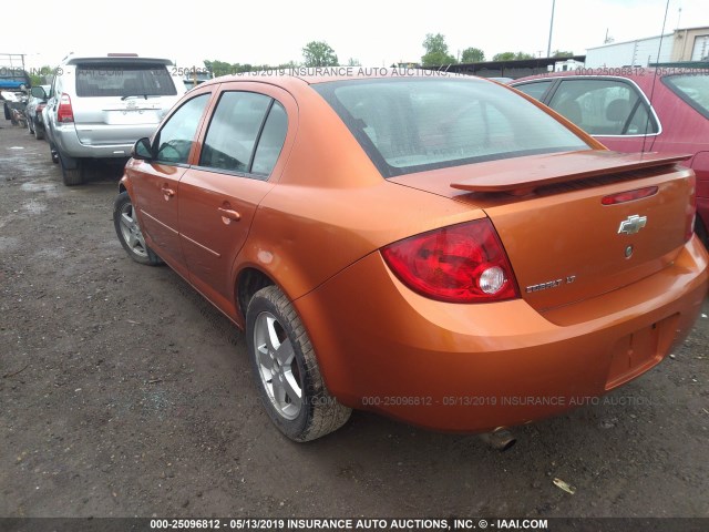 1G1AL55F867603163 - 2006 CHEVROLET COBALT LT ORANGE photo 3