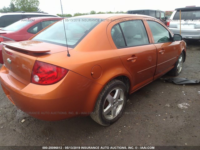 1G1AL55F867603163 - 2006 CHEVROLET COBALT LT ORANGE photo 4