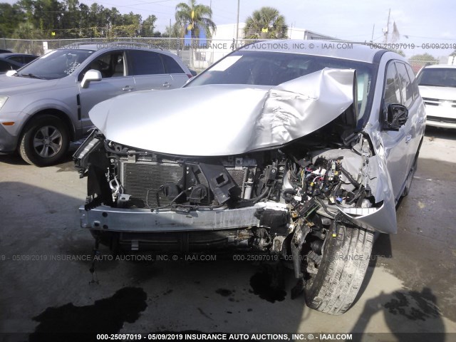 5N1AR2MN2EC701782 - 2014 NISSAN PATHFINDER S/SV/SL/PLATINUM SILVER photo 6