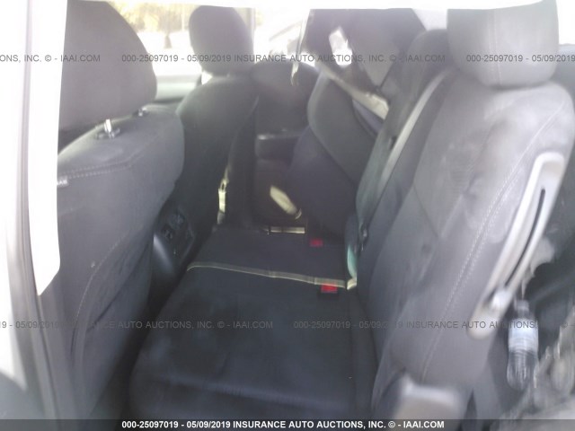 5N1AR2MN2EC701782 - 2014 NISSAN PATHFINDER S/SV/SL/PLATINUM SILVER photo 8