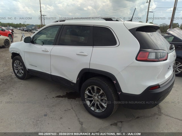 1C4PJLLB1KD327187 - 2019 JEEP CHEROKEE LATITUDE PLUS WHITE photo 3