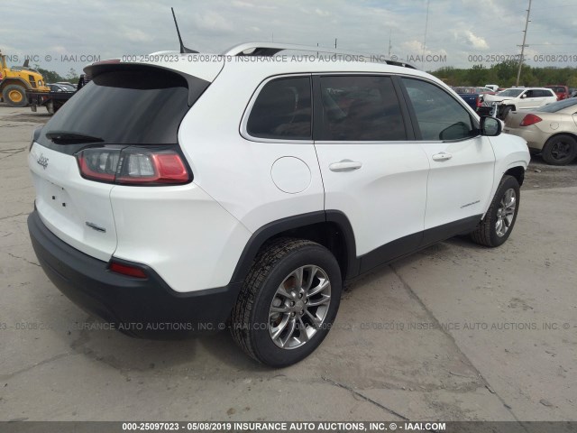 1C4PJLLB1KD327187 - 2019 JEEP CHEROKEE LATITUDE PLUS WHITE photo 4