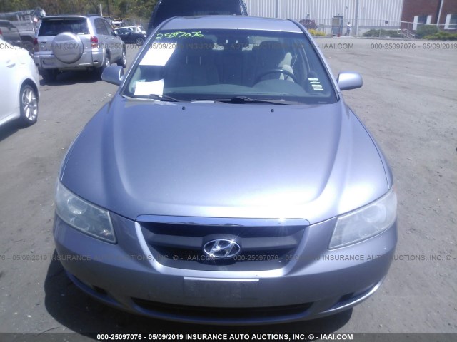 5NPEU46F48H338948 - 2008 HYUNDAI SONATA SE/LIMITED GRAY photo 6