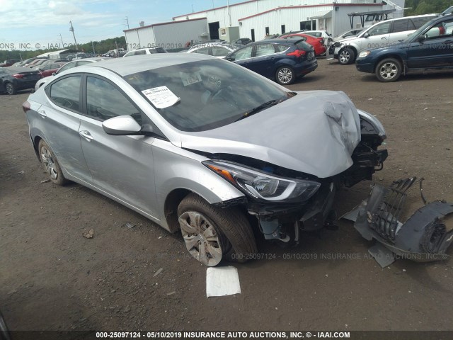 5NPDH4AE0GH734064 - 2016 HYUNDAI ELANTRA SE/SPORT/LIMITED SILVER photo 1